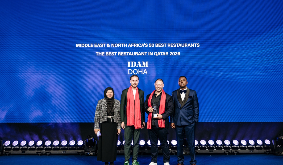 IDAM Received the Best Restaurant in Qatar Award at MENAs 50 BEST  Excellence Recognised